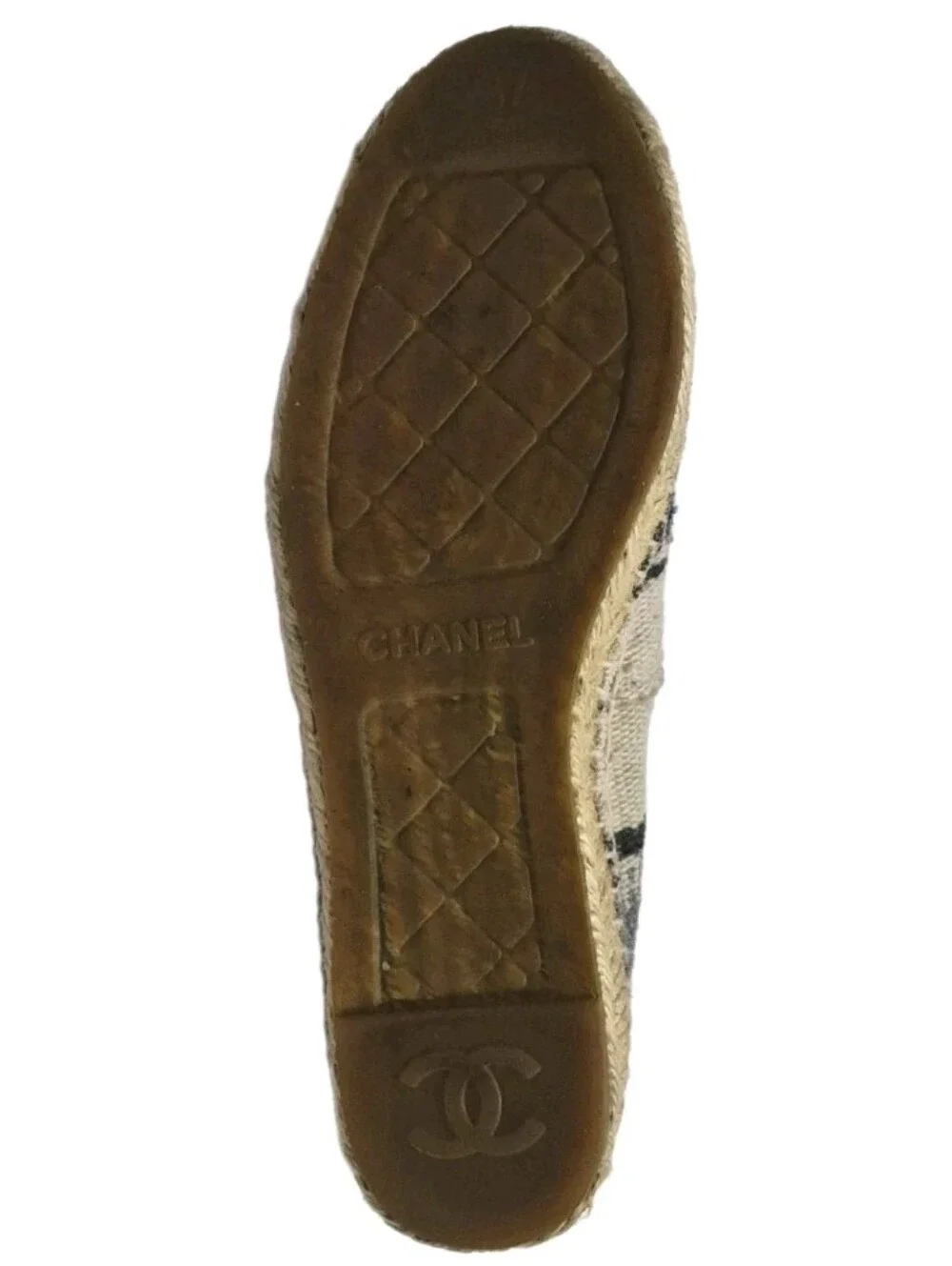 Chanel G29762 Flat Espadrille Size 37 ( US 37 ).